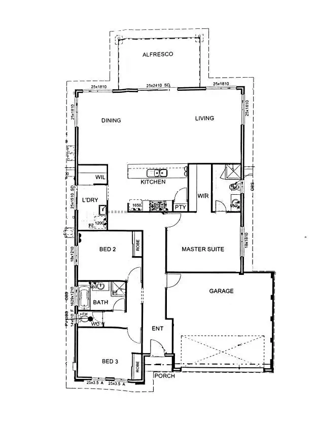 Floorplan of Homely house listing, 24 Carramar Street, Binningup WA 6233