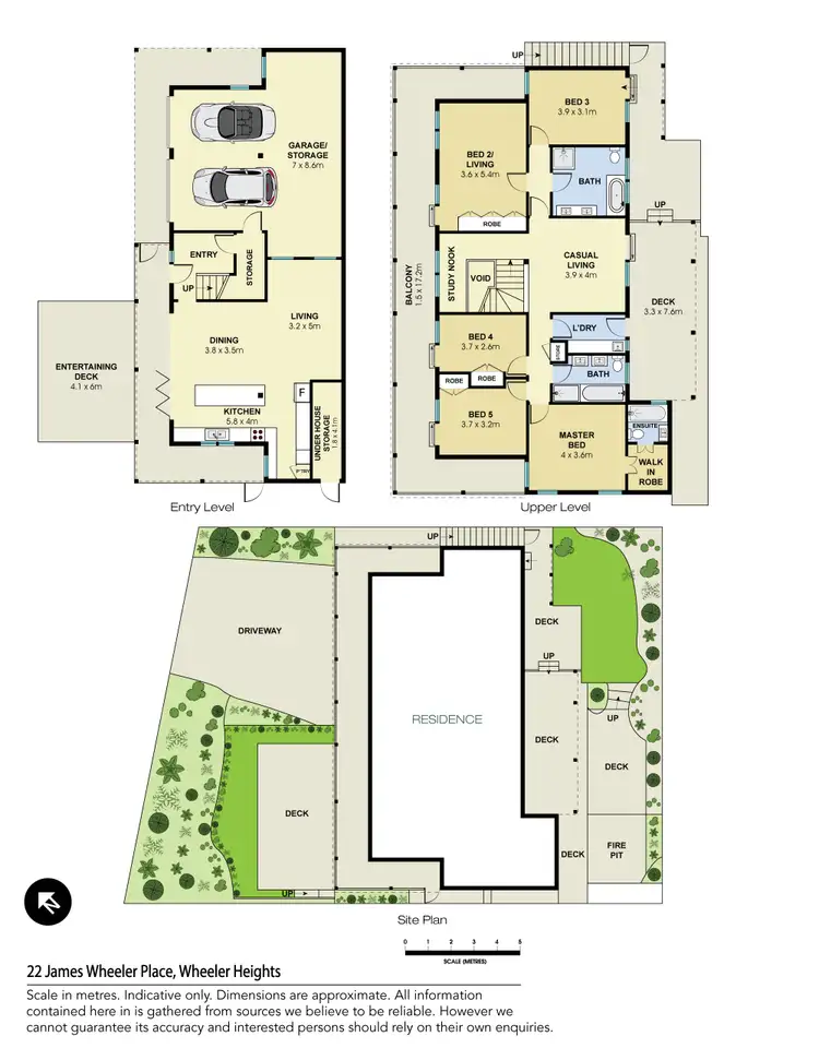 Floorplan of Homely house listing, 22 James Wheeler Place, Wheeler Heights NSW 2097
