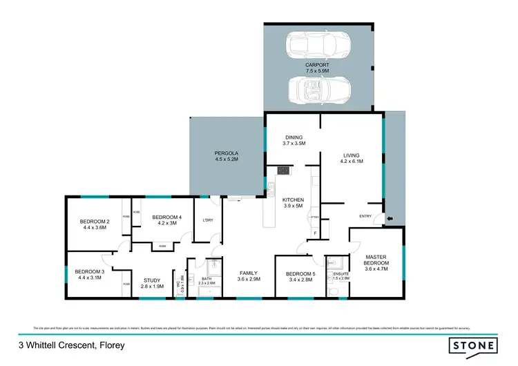 Floorplan of Homely house listing, 3 Whittell Crescent, Florey ACT 2615
