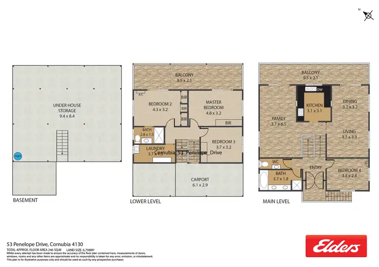 Floorplan of Homely house listing, 53 Penelope Drive, Cornubia QLD 4130