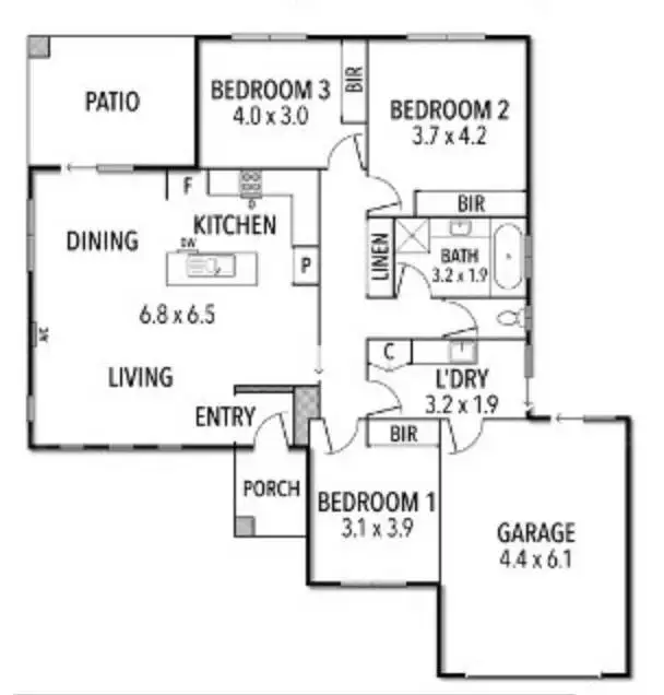 Floorplan of Homely house listing, 34 Adriana Crescent, Warrnambool VIC 3280