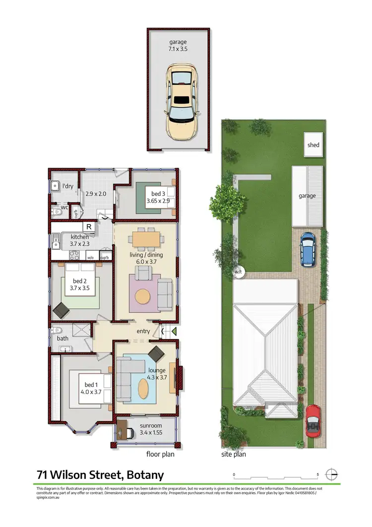 Floorplan of Homely house listing, 71 Wilson Street, Botany NSW 2019