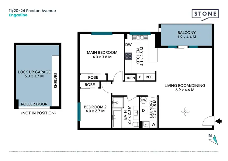 Floorplan of Homely unit listing, 11/20-24 Preston Avenue, Engadine NSW 2233