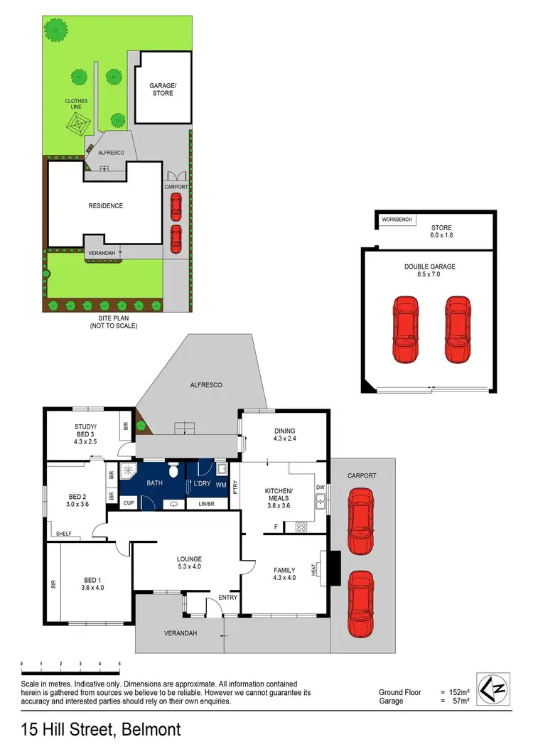 Floorplan of Homely house listing, 15 Hill Street, Belmont VIC 3216