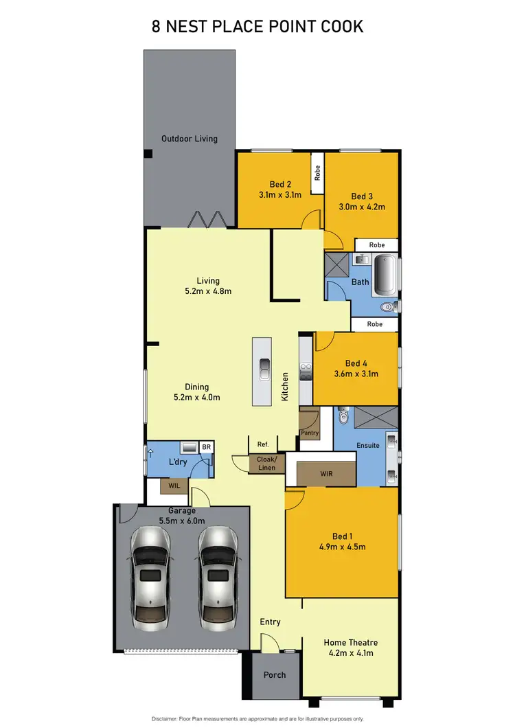 Floorplan of Homely house listing, 8 Nest Place, Point Cook VIC 3030