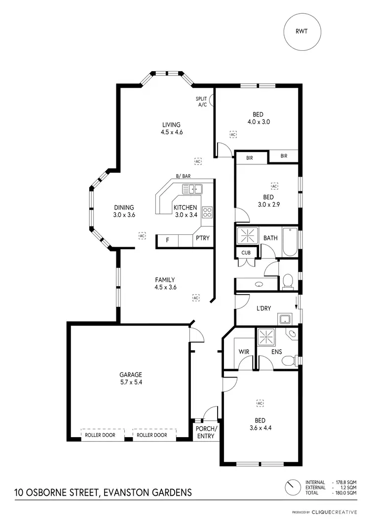 Floorplan of Homely house listing, 10 Osborne Street, Evanston Gardens SA 5116