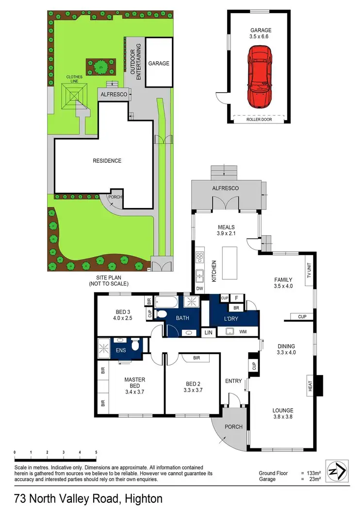 Floorplan of Homely house listing, 73 North Valley Road, Highton VIC 3216