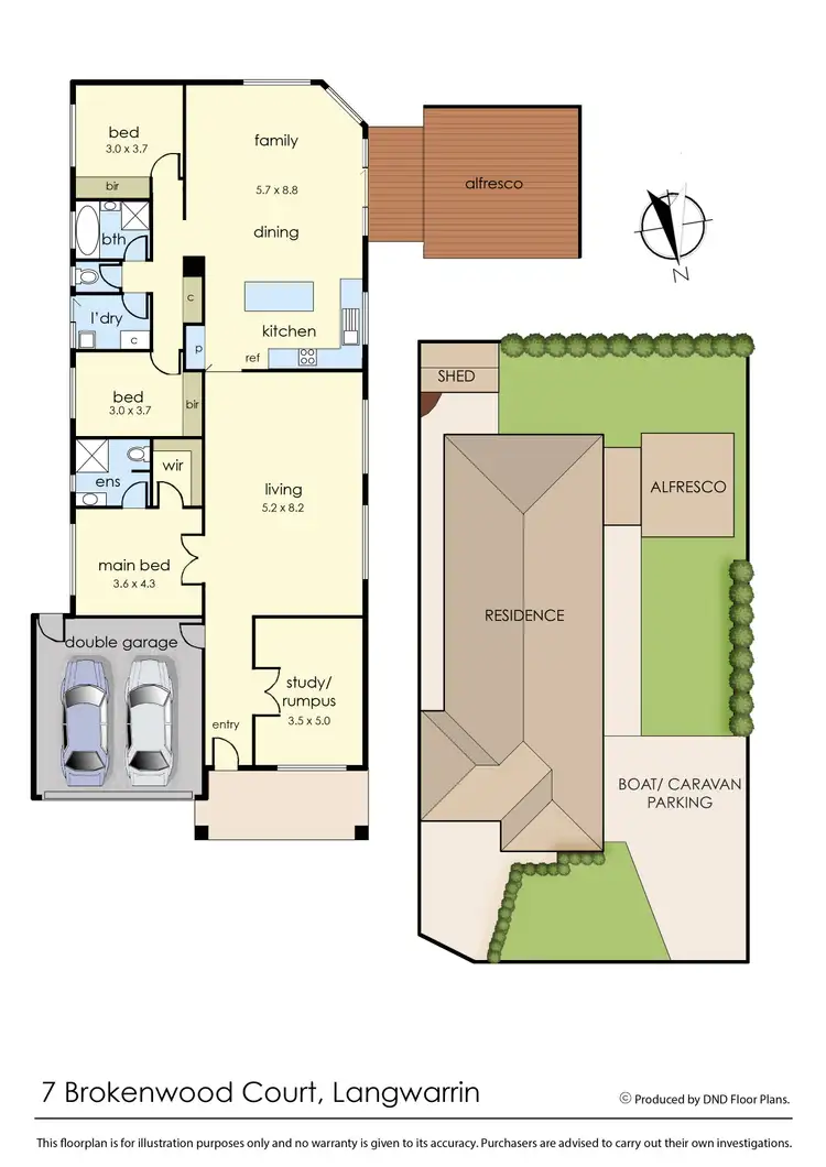 Floorplan of Homely house listing, 7 Brokenwood Court, Langwarrin VIC 3910