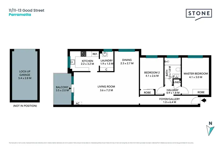 Floorplan of Homely apartment listing, 11/11-13 Good Street, Parramatta NSW 2150