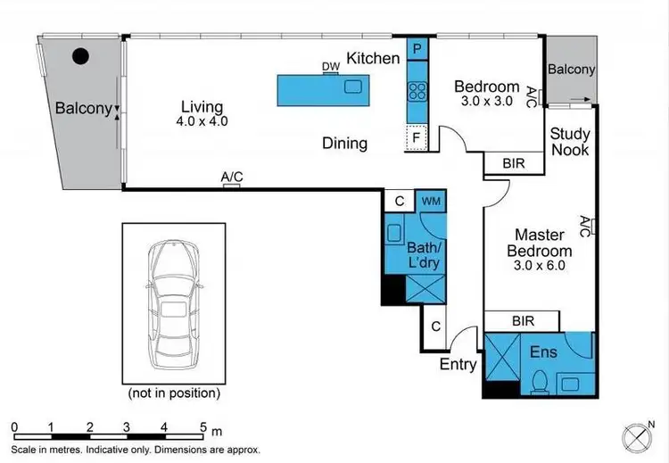 Floorplan of Homely apartment listing, 1410/568 St Kilda Road, Melbourne VIC 3004