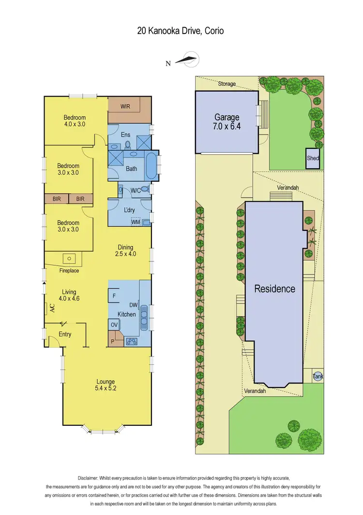 Floorplan of Homely house listing, 20 Kanooka Drive, Corio VIC 3214
