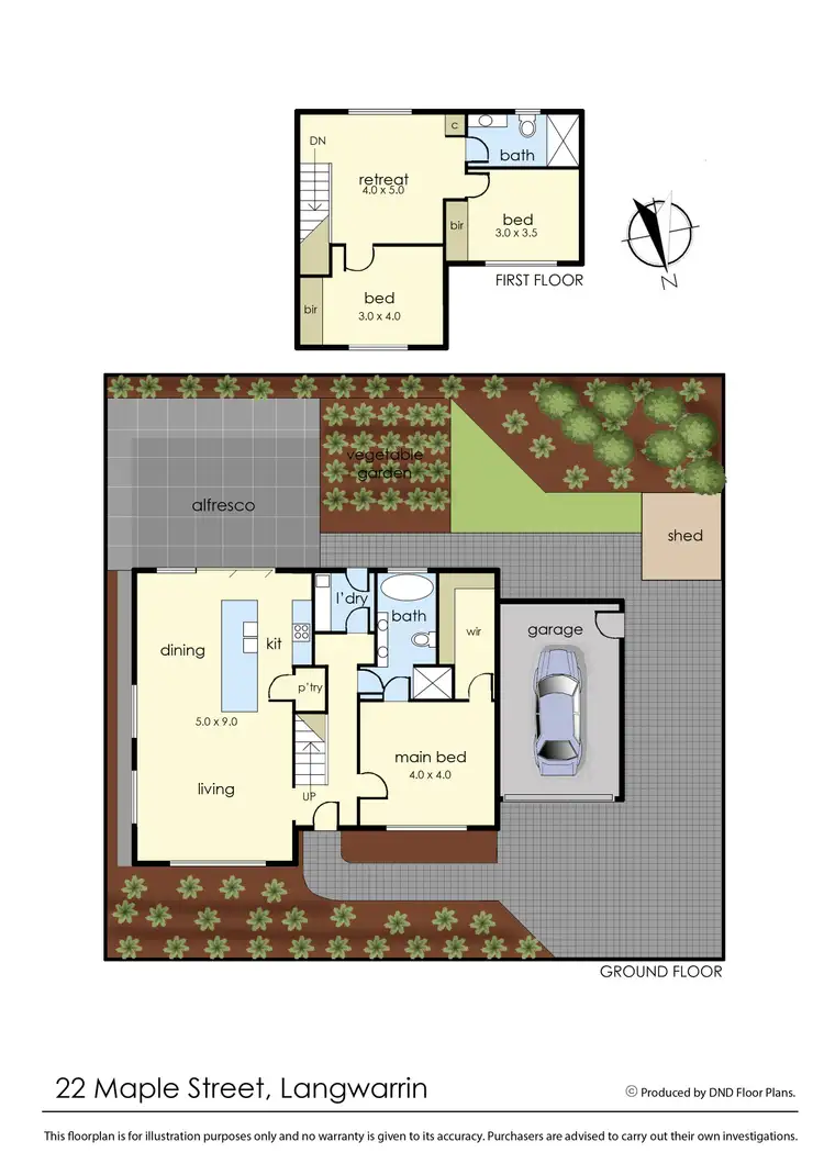 Floorplan of Homely house listing, 22 Maple Street, Langwarrin VIC 3910