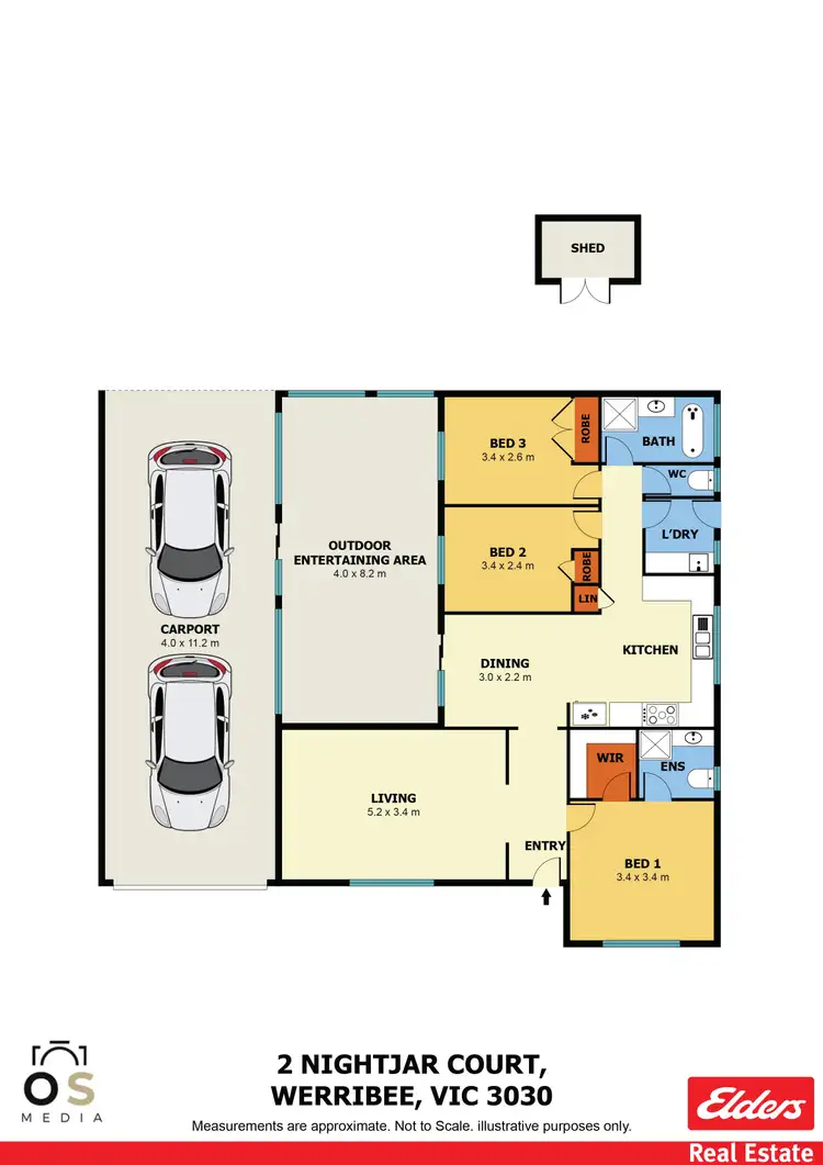 Floorplan of Homely house listing, 2 Nightjar Court, Werribee VIC 3030