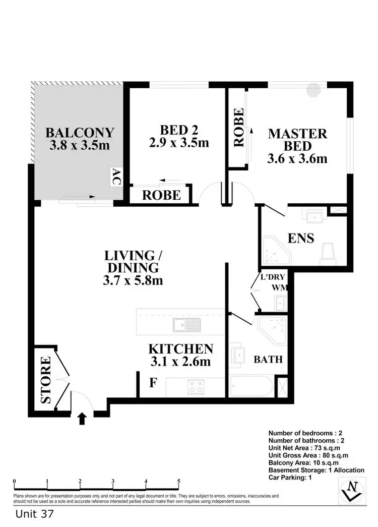 Floorplan of Homely apartment listing, Level 2/37/2 Bingham Street, Schofields NSW 2762