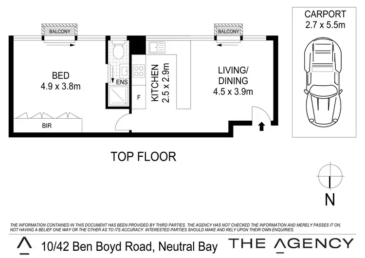 Floorplan of Homely apartment listing, 10/42 Ben Boyd Road, Neutral Bay NSW 2089