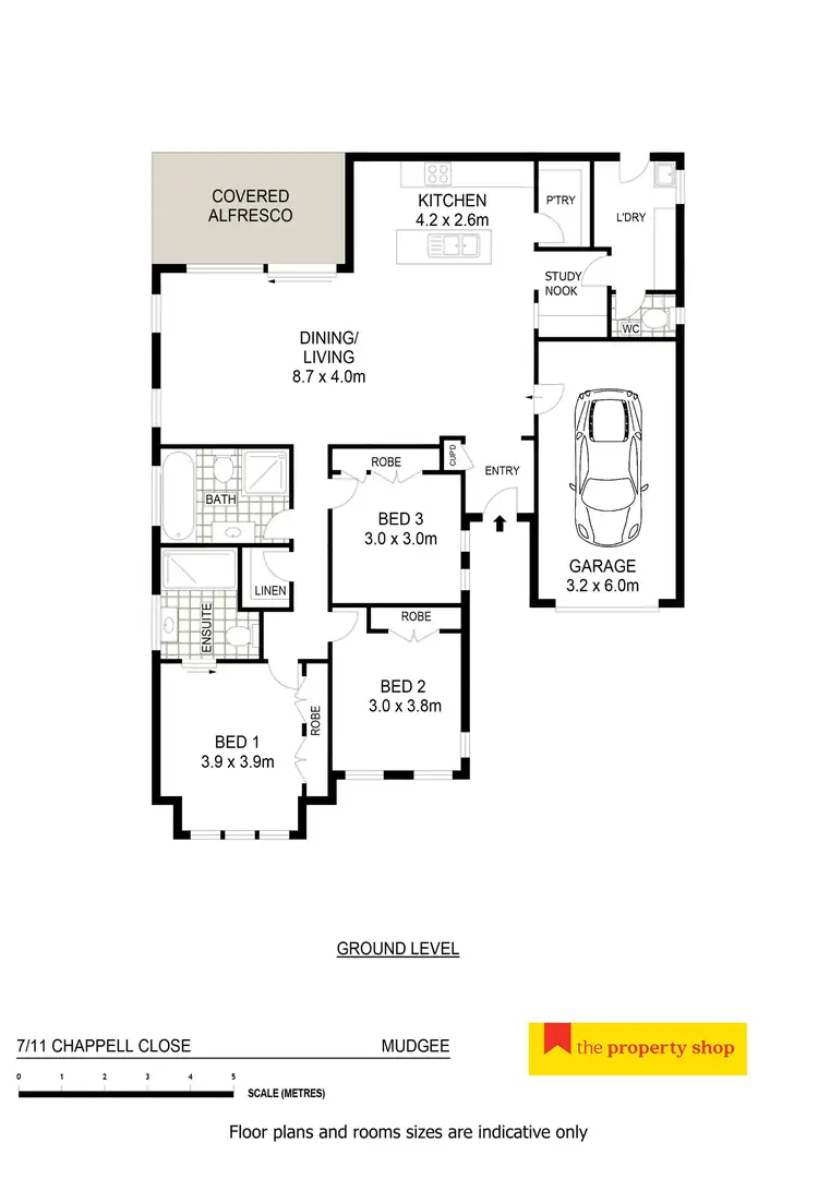 Floorplan of Homely unit listing, 7/11 Chappell Close, Mudgee NSW 2850
