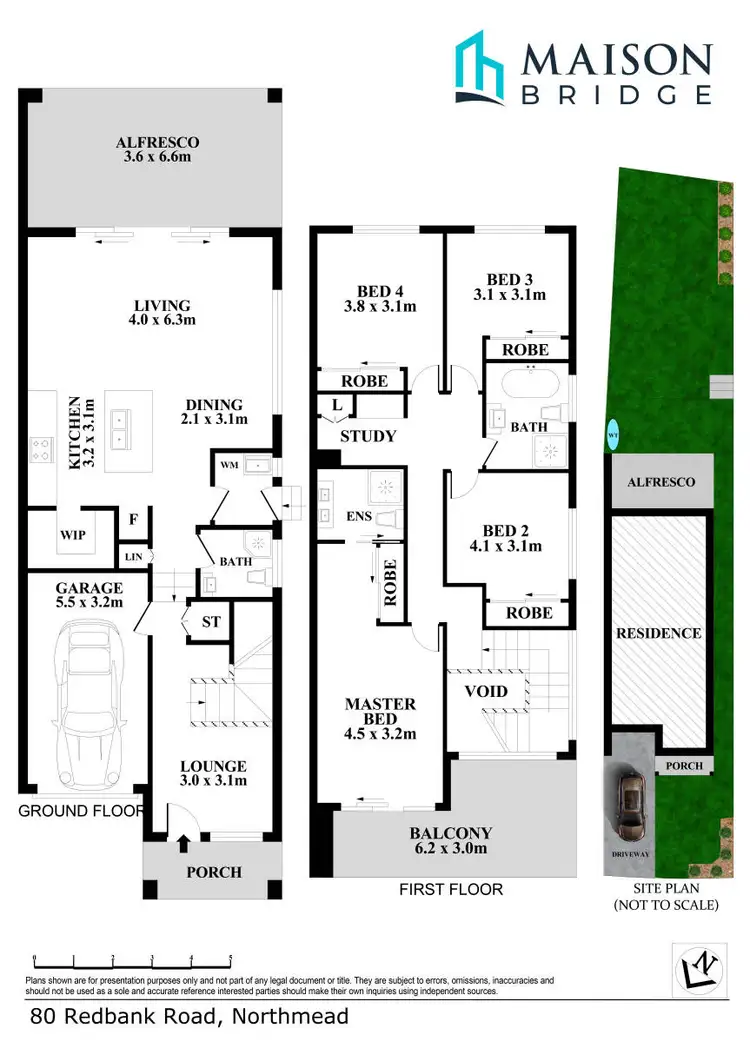 Floorplan of Homely semi-detached listing, 80 Redbank Road, Northmead NSW 2152