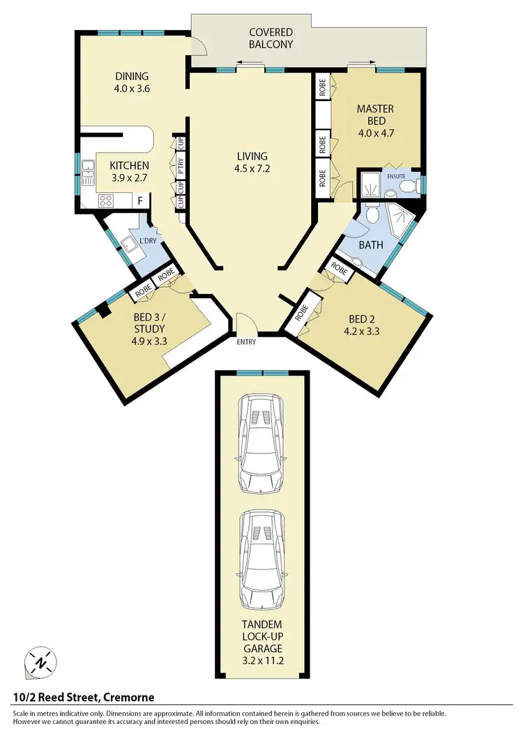 Floorplan of Homely apartment listing, 10/2-4 Reed Street, Cremorne NSW 2090