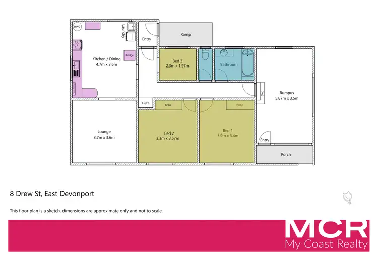 Floorplan of Homely house listing, 8 Drew Street, East Devonport TAS 7310