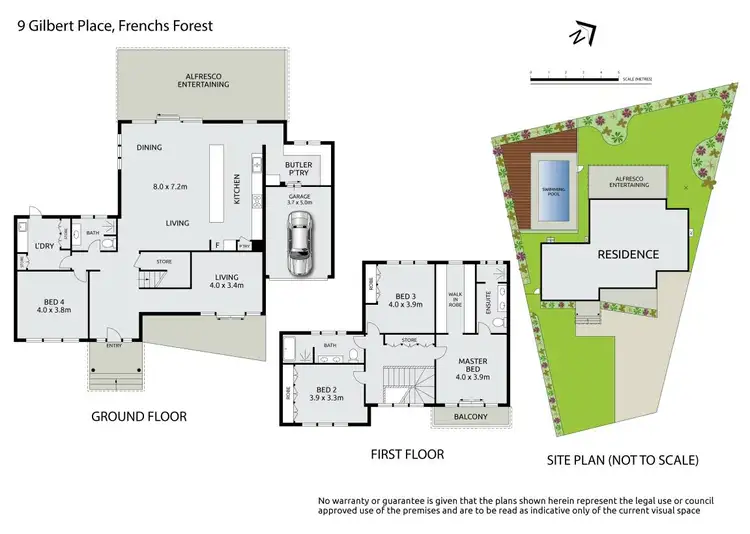 Floorplan of Homely house listing, 9 Gilbert Place, Frenchs Forest NSW 2086