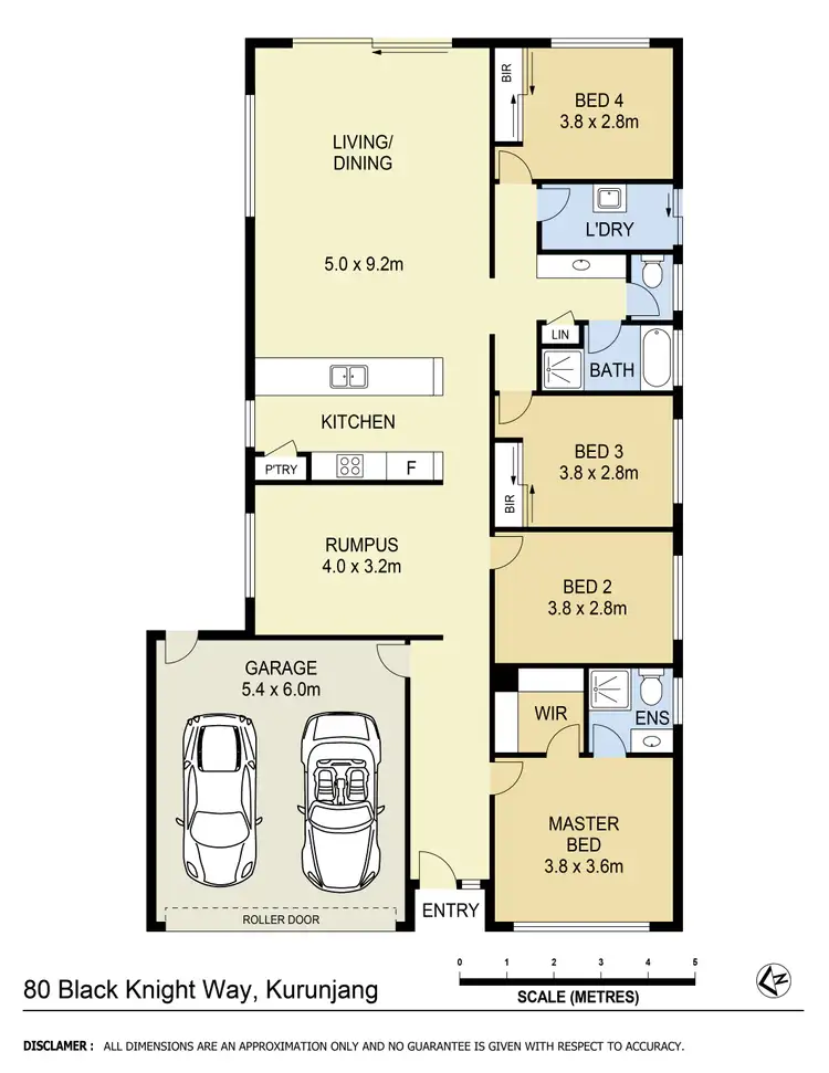 Floorplan of Homely house listing, 80 Black Knight Way, Kurunjang VIC 3337