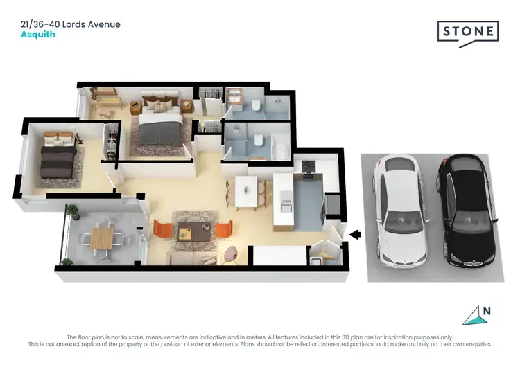 Floorplan of Homely apartment listing, 21/36-40 Lords Avenue, Asquith NSW 2077