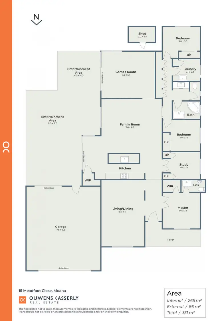 Floorplan of Homely house listing, 15 Meadfoot Close, Moana SA 5169