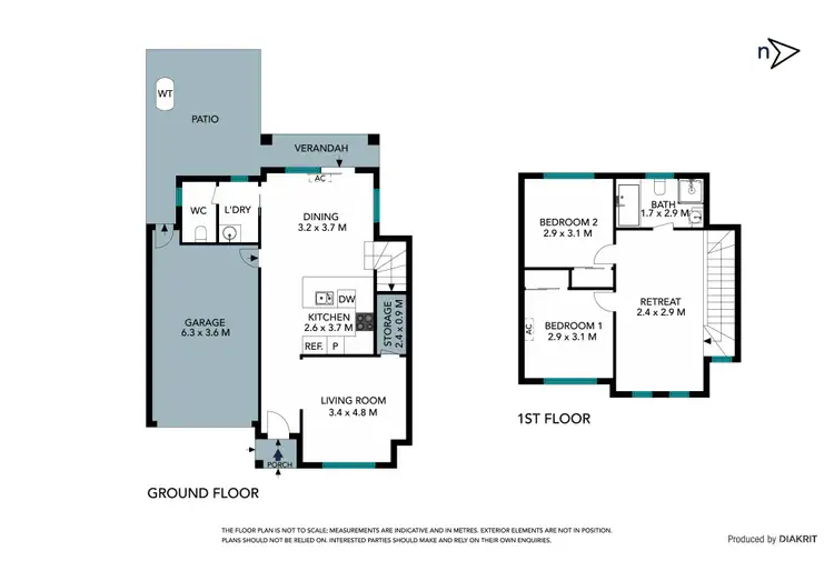Floorplan of Homely townhouse listing, 2/50 Chaleyer Street, Reservoir VIC 3073