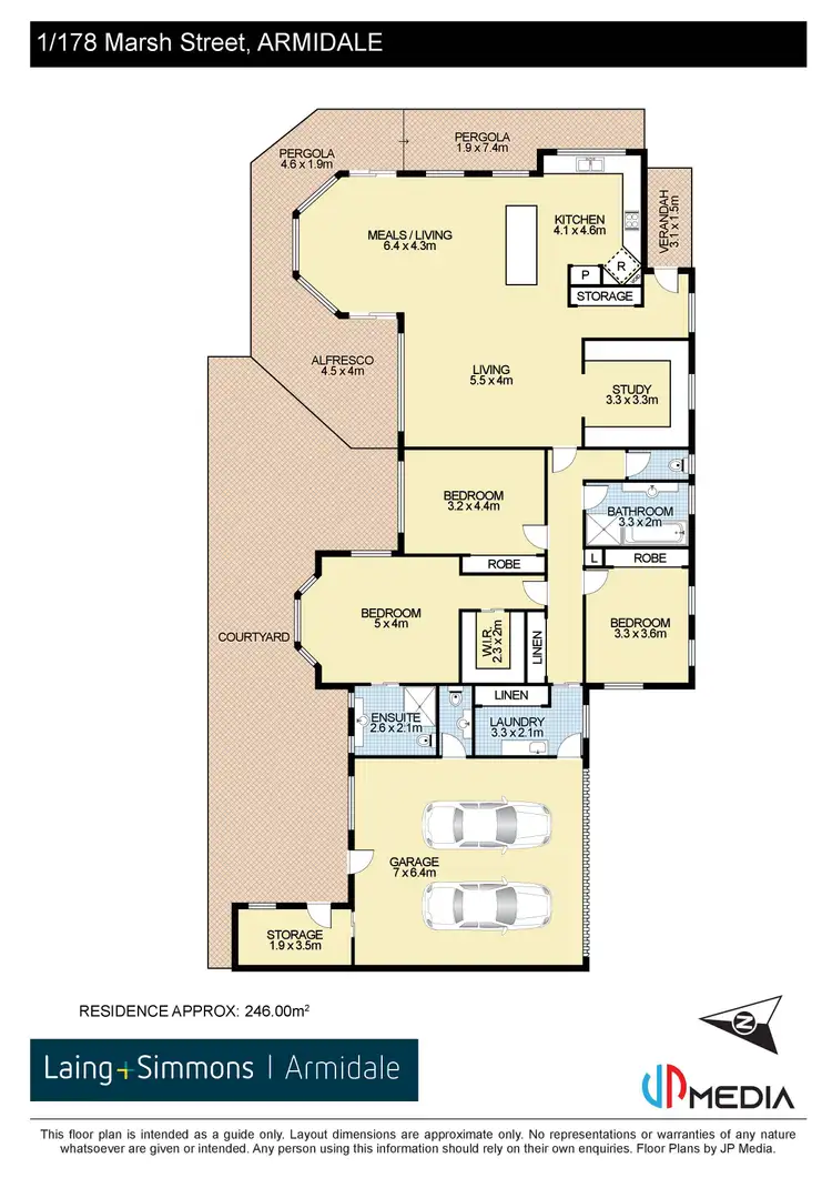 Floorplan of Homely unit listing, 1/178 Marsh Street, Armidale NSW 2350