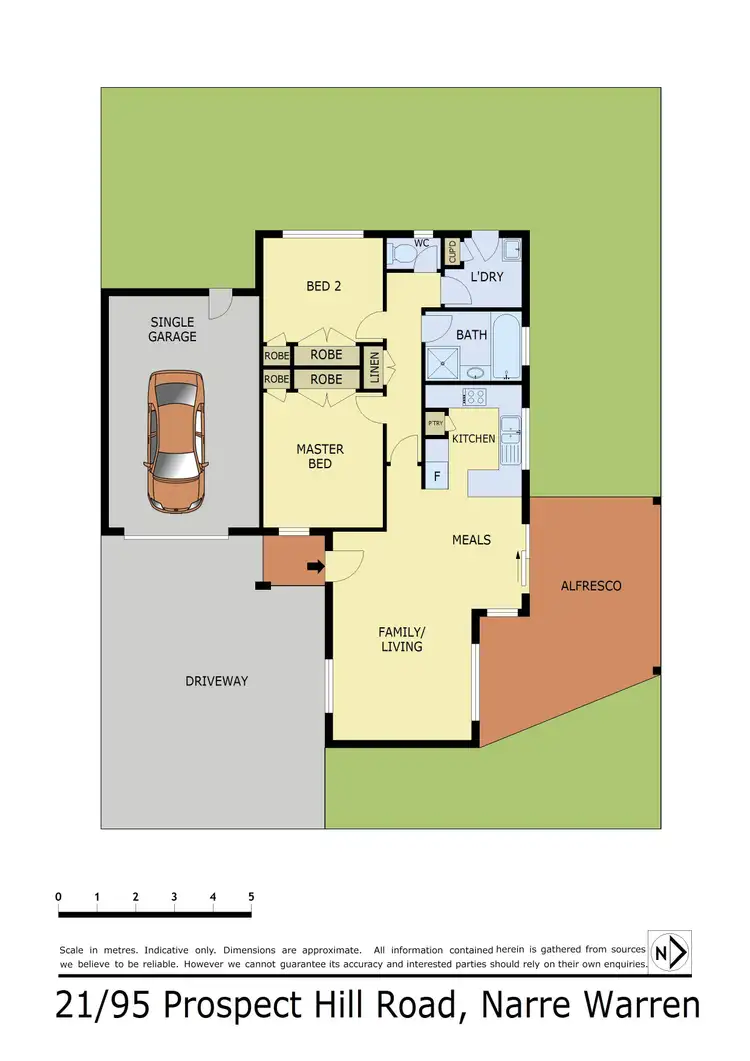 Floorplan of Homely unit listing, 21/95 Prospect Hill Road, Narre Warren VIC 3805