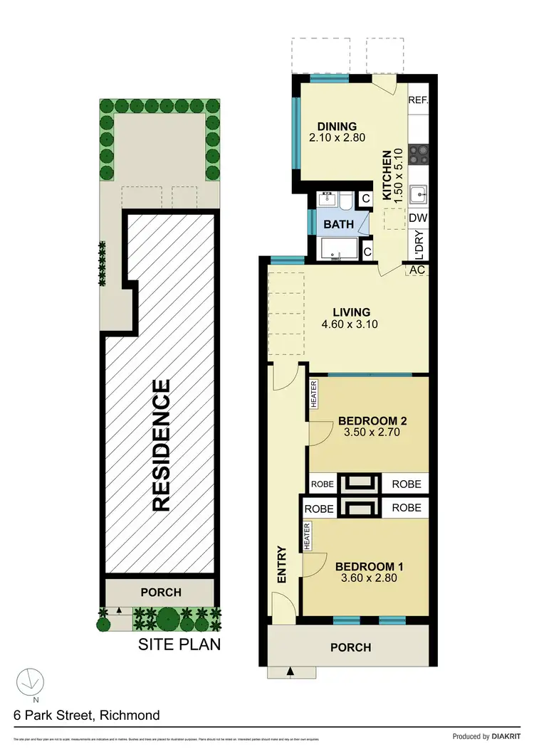 Floorplan of Homely house listing, 6 Park Street, Richmond VIC 3121