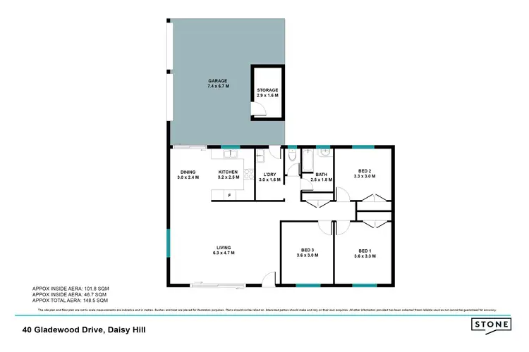 Floorplan of Homely house listing, 40 Gladewood Drive, Daisy Hill QLD 4127