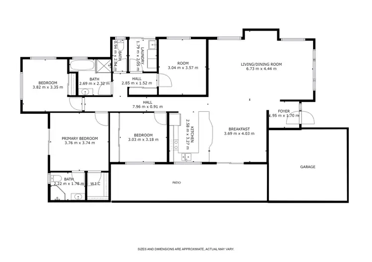Floorplan of Homely house listing, 55 Banning Avenue, Brinsmead QLD 4870