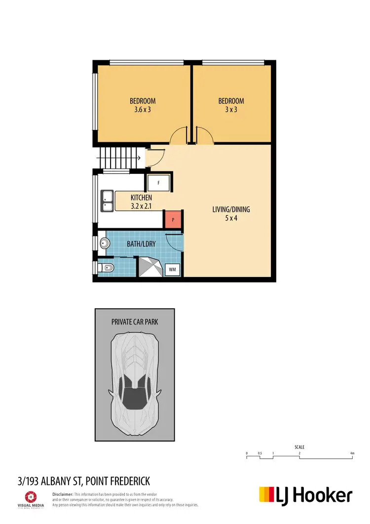 Floorplan of Homely unit listing, 3/193 Albany Street, Point Frederick NSW 2250