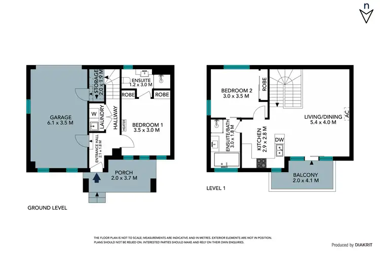 Floorplan of Homely townhouse listing, 64 Waterwheel Grove, Mernda VIC 3754