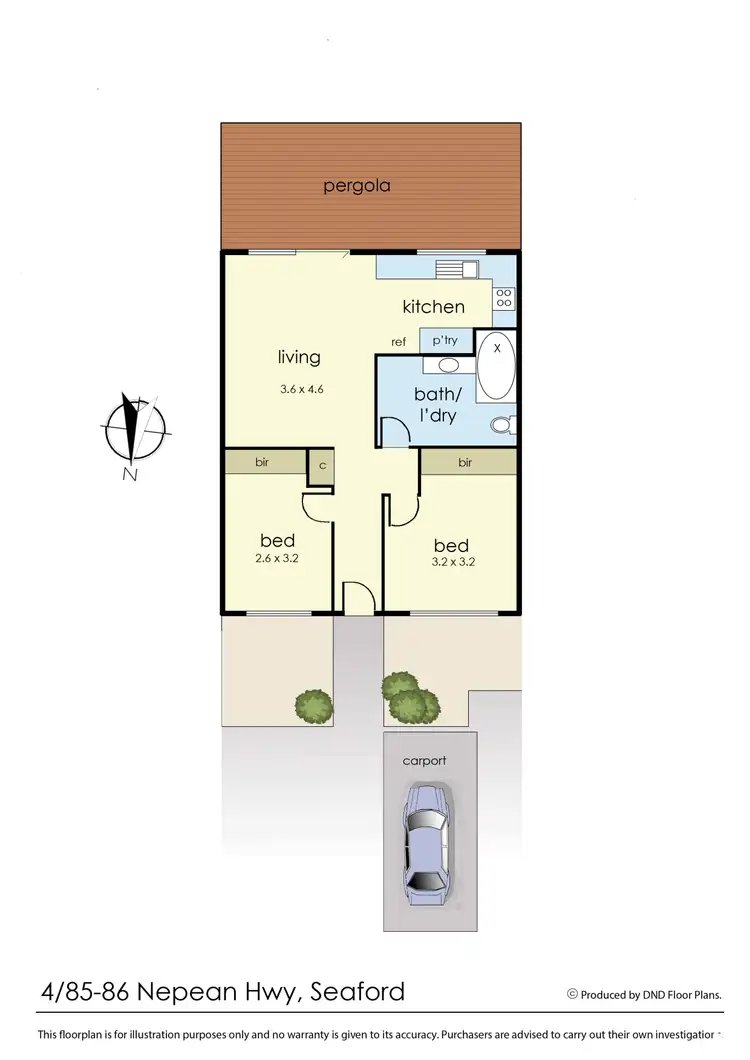 Floorplan of Homely townhouse listing, 4/85 Nepean Highway, Seaford VIC 3198