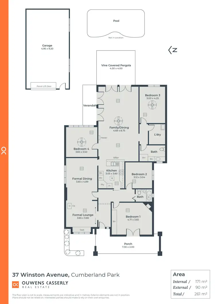 Floorplan of Homely house listing, 37 Winston Avenue, Cumberland Park SA 5041