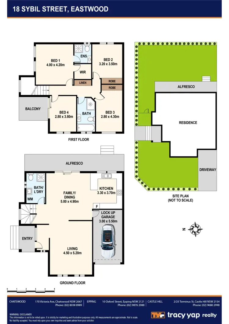 Floorplan of Homely semi-detached listing, 18A Sybil Street, Eastwood NSW 2122