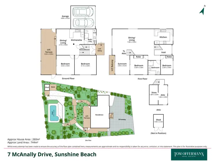 Floorplan of Homely house listing, 7 Mcanally Drive, Sunshine Beach QLD 4567