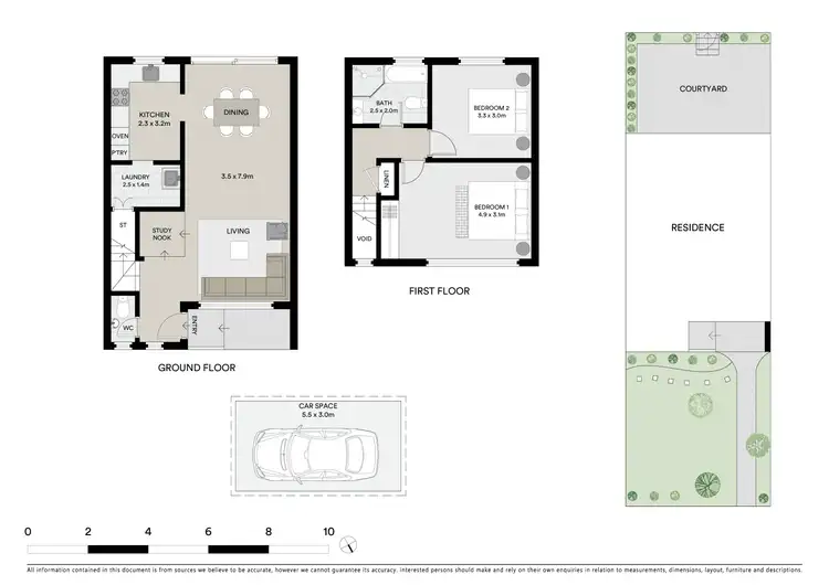 Floorplan of Homely townhouse listing, 10/128 Crimea Road, Marsfield NSW 2122