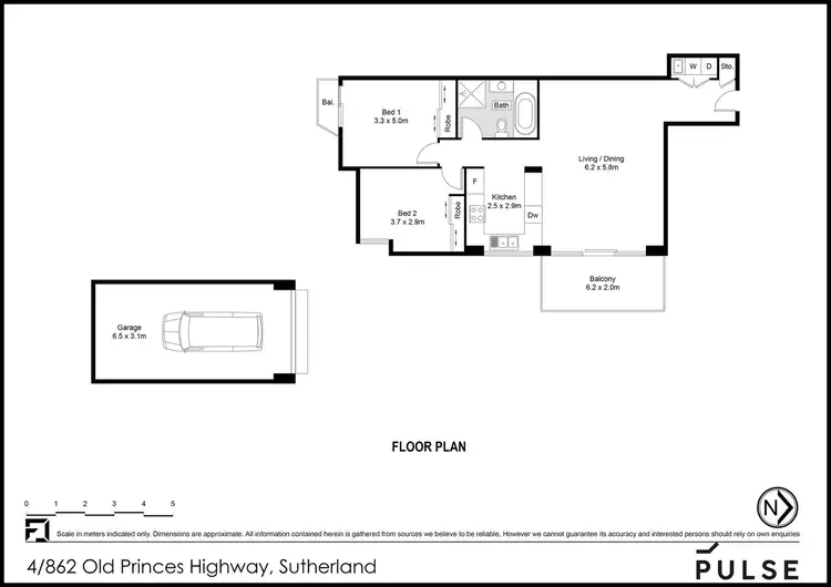 Floorplan of Homely unit listing, 4/862 Old Princes Highway, Sutherland NSW 2232