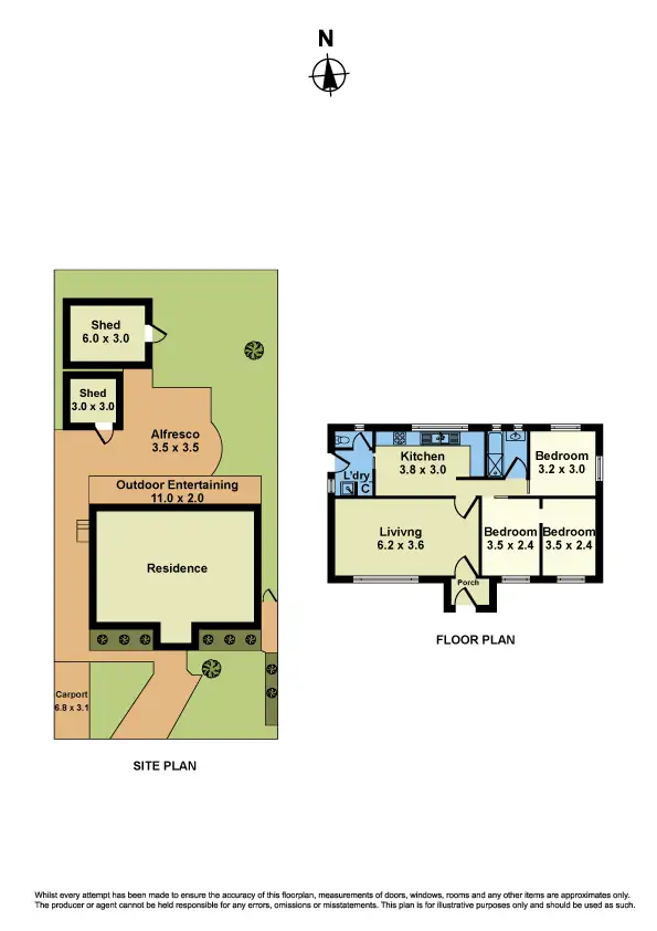 Floorplan of Homely house listing, 10 Barnett Street, Sunshine VIC 3020