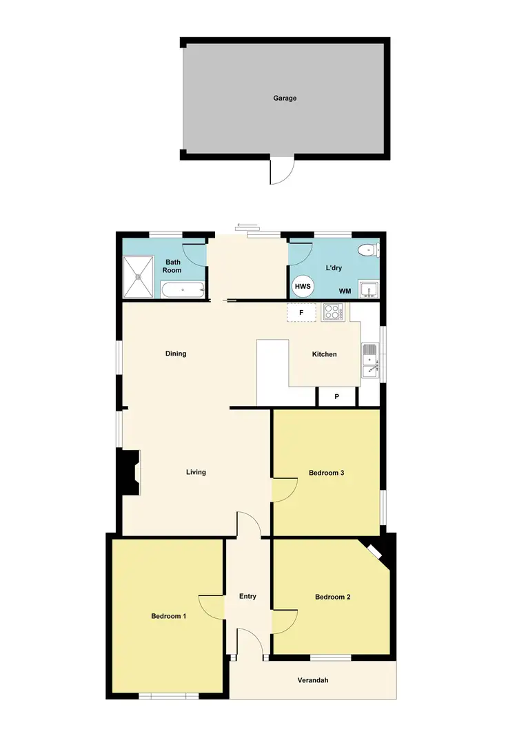 Floorplan of Homely house listing, 323 Raglan Street South, Ballarat Central VIC 3350