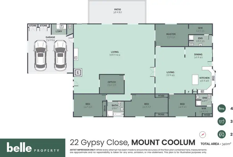 Floorplan of Homely house listing, 22 Gypsy Close, Mount Coolum QLD 4573