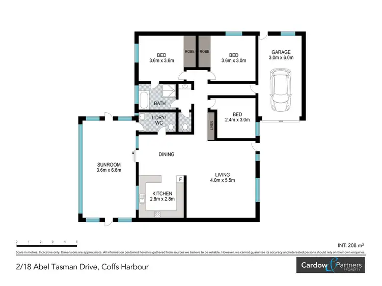 Floorplan of Homely villa listing, 2/18 Abel Tasman Drive, Coffs Harbour NSW 2450