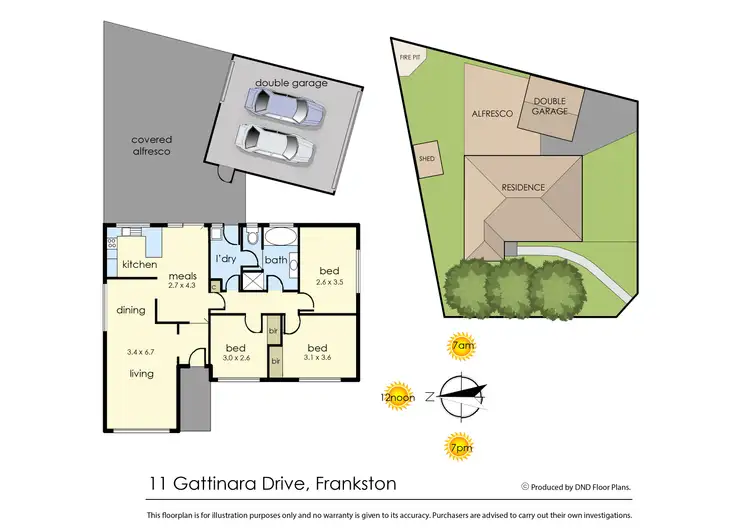 Floorplan of Homely house listing, 11 Gattinara Drive, Frankston VIC 3199