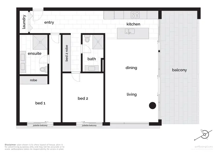 Floorplan of Homely apartment listing, 15/10 Trevillian Quay, Kingston ACT 2604