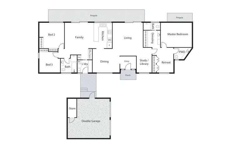 Floorplan of Homely townhouse listing, 1/36 Shackleton Circuit, Mawson ACT 2607