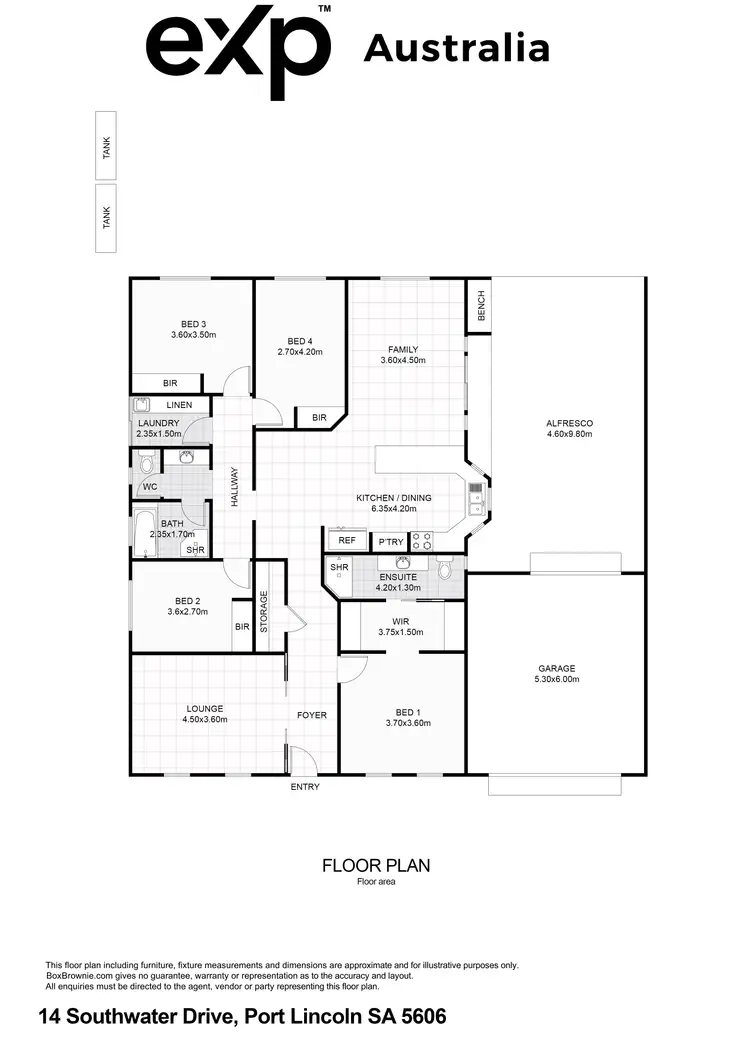 Floorplan of Homely house listing, 14 Southwater Drive, Port Lincoln SA 5606