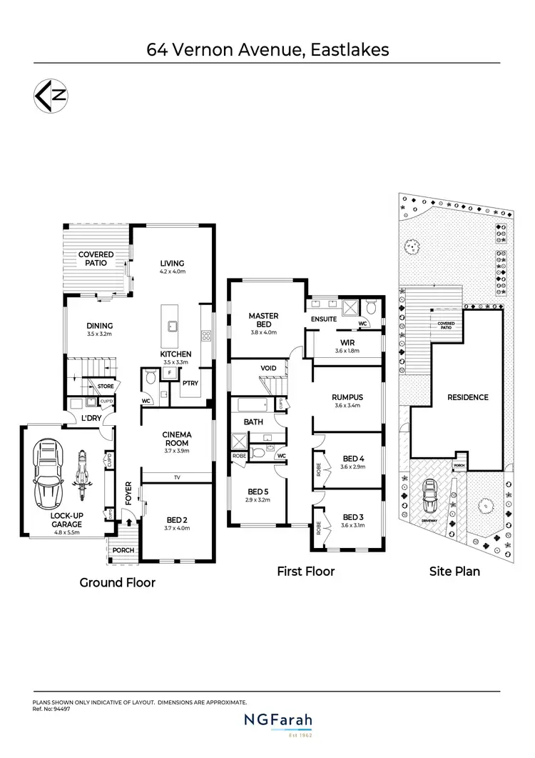 Floorplan of Homely house listing, 64 Vernon Avenue, Eastlakes NSW 2018
